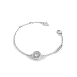 Pulsera Mujer Guess Unique Solitaire JUBB03399JWRHS - Acero Chapado, Circonita