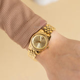 Reloj Michael Kors Lexington Baño Oro Analógico Mujer MK4741