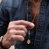 Collar Rosario PLATADEPALO Arun MN012X