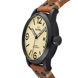 Reloj TW Steel Maverick MS42 con correa de piel marrón