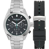 Reloj Aston Martin Fórmula 1 Plateado y Verde Cronógrafo Hombre MTIB1F501