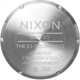 Reloj Nixon Cronógrafo A1389-5371-00 plateado unisex