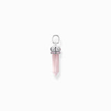 Colgante Thomas Sabo PE955-640-9 con cristal de cuarzo rosa, plata
