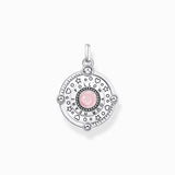 Colgante Thomas Sabo PE959-340-9 rosa con planeta en forma de corazón y piedras, plata