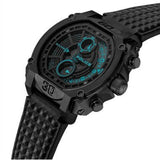 Reloj de hombre Norwood PEWGF0040001 de piel sintética y correa negra