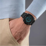 Reloj de hombre Norwood PEWGF0040001 de piel sintética y correa negra