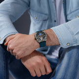 Reloj Police Norwood PEWGQ0040001 de silicona azul para hombre