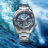 Reloj Seiko SFK001J1 Prospex Sumo Solar GMT esfera azul b2