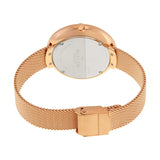 Reloj Skagen de malla en tono oro rosa con esfera negra de Gitte Moonphase SKW2371