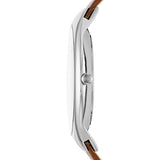 Reloj Skagen Grenen de cuarzo con esfera azul y correa de cuero para hombre SKW6160