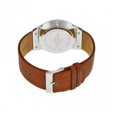 Reloj Skagen Grenen de cuarzo con esfera azul y correa de cuero para hombre SKW6160