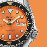Reloj para hombre Seiko 5 Sports SKX Style Midi con esfera naranja automático SRPK35K1