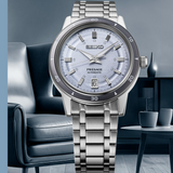 Reloj Seiko SRPL73J1 Presage Style 60's 4R35 esf azul claro b2