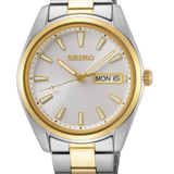 Reloj Seiko SUR446P1 Neo Classic Doble Calendario Bicolor b2