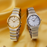 Reloj Seiko SUR550P1 Ladies Cuarzo 3 agujas bicolor b2