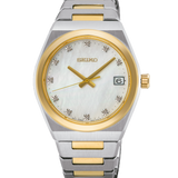 Reloj Seiko SUR604P1 Essentials 3 agujas bicolor 34 mm b2