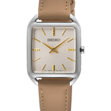 Reloj Seiko SWR089P1 Ladies Cuarzo Caja Cuadrada Plateado b2