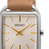Reloj Seiko SWR089P1 Ladies Cuarzo Caja Cuadrada Plateado b2