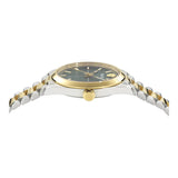 Versace Reloj de pulsera de acero inoxidable bicolor Swiss Millenyium para hombre de 40 mm VE0G00425