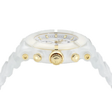 Reloj Versace unisex Real active chrono VE0L00525 B2 de caucho y correa blanca