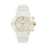 Reloj Versace unisex Real active chrono VE0L00525 B2 de caucho y correa blanca