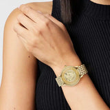 Reloj de Cuarzo Versace Medusa Alchemy, PVD Oro, Dorado, 38 mm VE6F00623