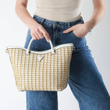 Bolso Guess Atalia Tote Mujer Rafia y Piel WG964722