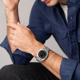 Fossil Reloj Machine Hombre Anadigi Acero Inoxidable 41 mm FS6155