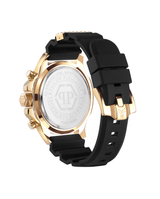 Philipp Plein Reloj de hombre The skull chrono PWWFA0225 de silicona y correa negra