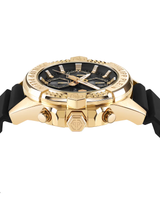 Philipp Plein Reloj de hombre The skull chrono PWWFA0225 de silicona y correa negra