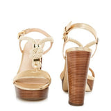 Sandalia Holly Platform 40S6HOMA1M Pale Gold