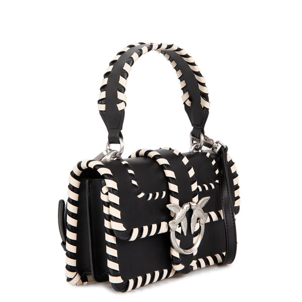 Bolso bandolera Pinko de cuero negro 100059 A2OR