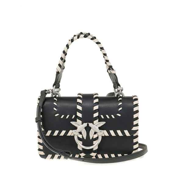 Bolso bandolera Pinko de cuero negro 100059 A2OR