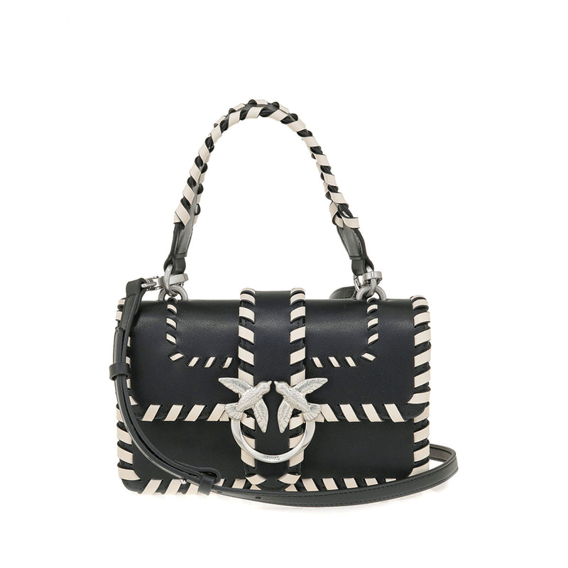 Bolso bandolera Pinko de cuero negro 100059 A2OR