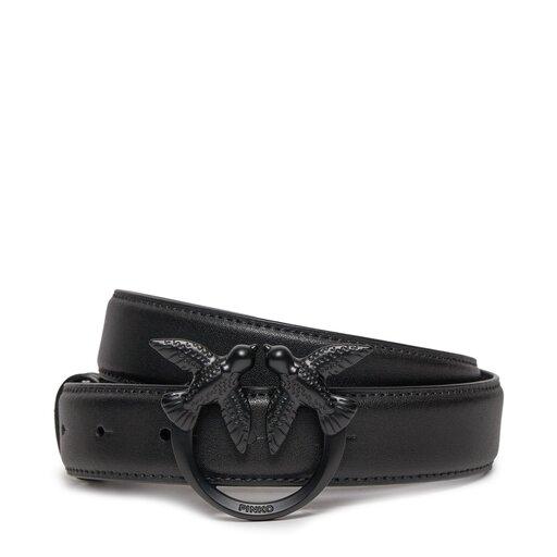 Cinturón Pinko con hebilla Love Birds en tono color negro 100125 A1K2 Z99B