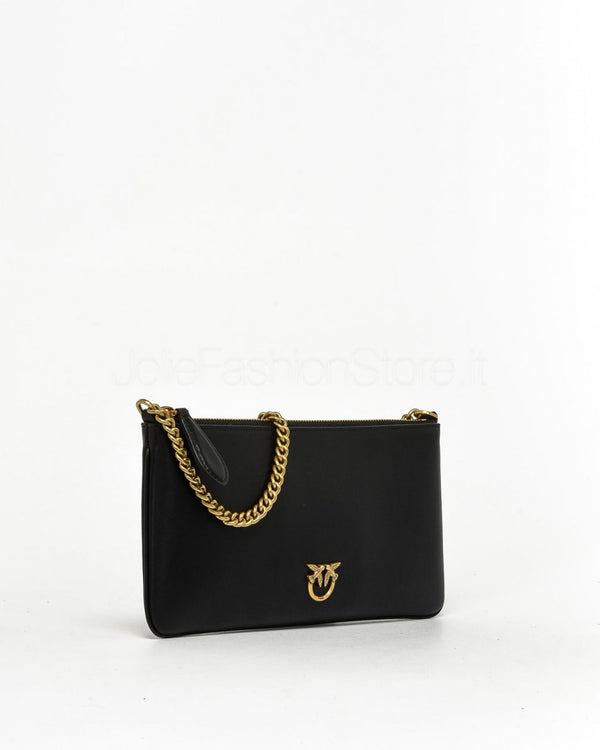 Bolso Pinko "Horizontal Flat" fabricado en piel suave 102747 A0F1-Z99Q
