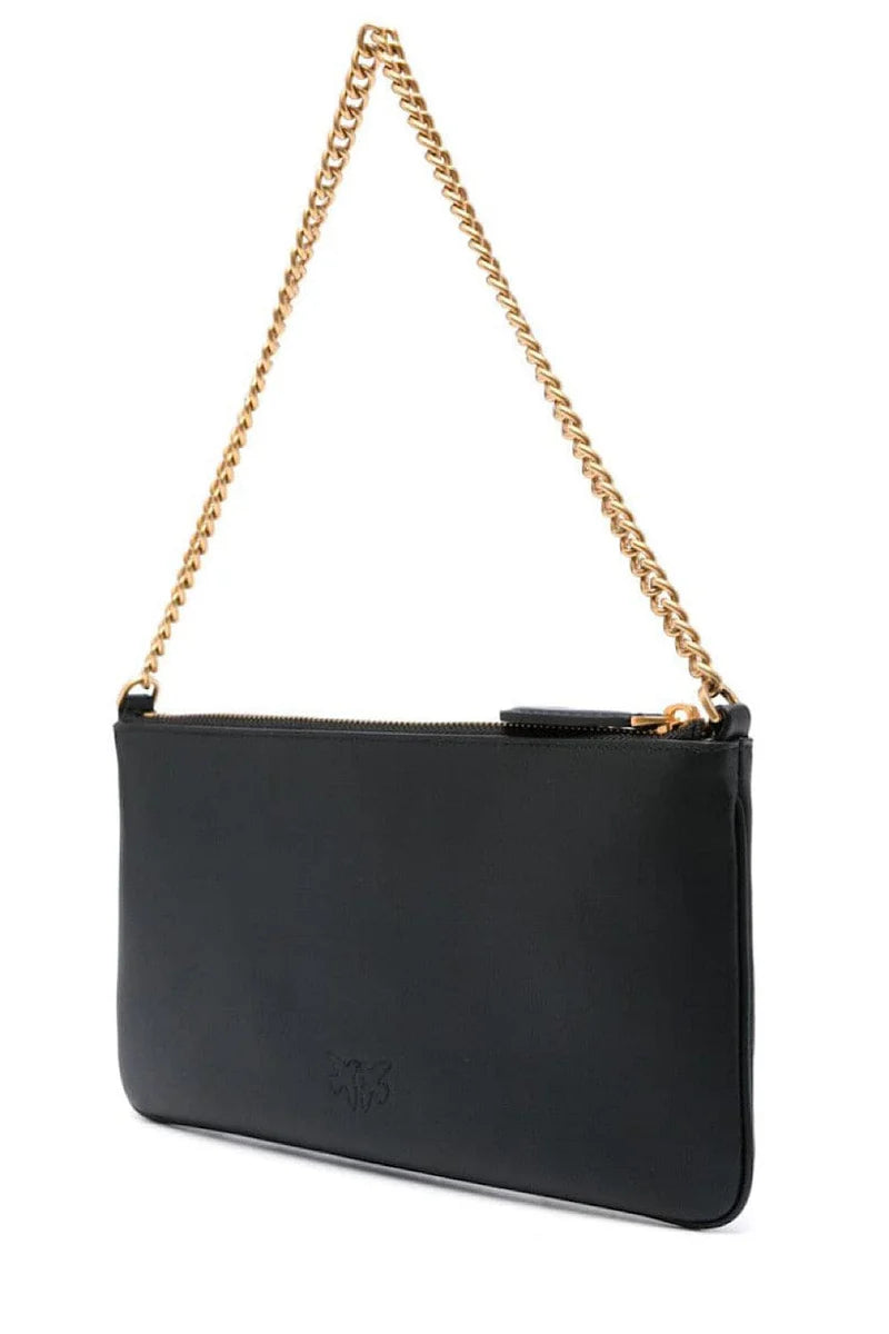 Bolso Pinko "Horizontal Flat" fabricado en piel suave 102747 A0F1-Z99Q