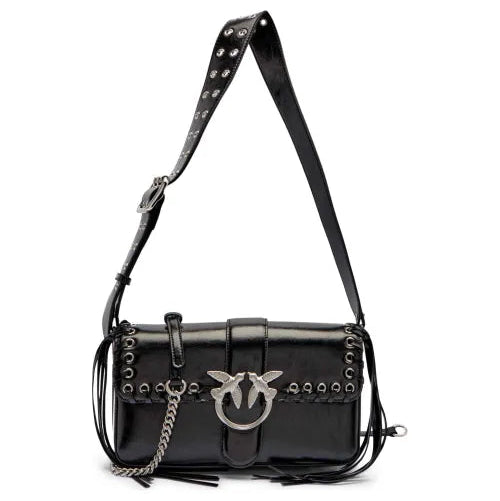 Bolso bandolera de piel Pinko LOVE ONE CLASSIC 104524 A28D Q99S