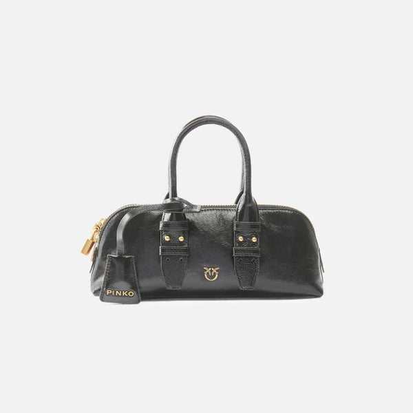 Bolso Pinko de mano pequeño Escape Bag Baguette de piel efecto charol 105334 A2YW Z99Q