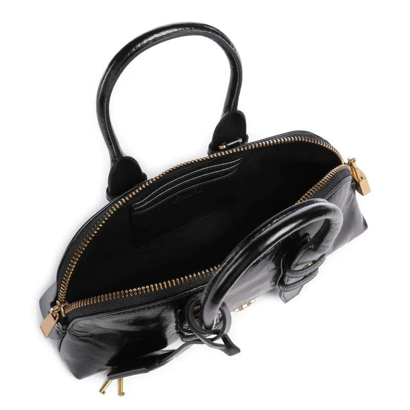 Bolso Pinko de mano cuero de ternera fino granulado negro 105334 A2VW