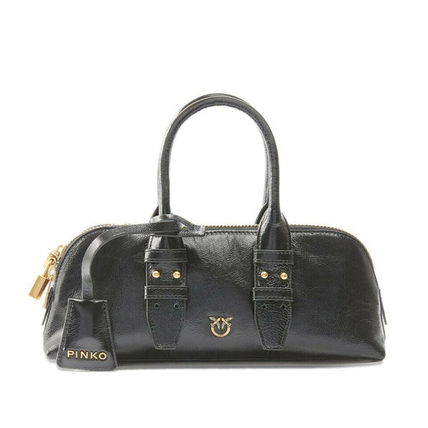 Bolso Pinko de mano cuero de ternera fino granulado negro 105334 A2VW