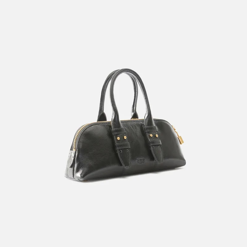 Bolso Pinko de mano pequeño Escape Bag Baguette de piel efecto charol 105334 A2YW Z99Q