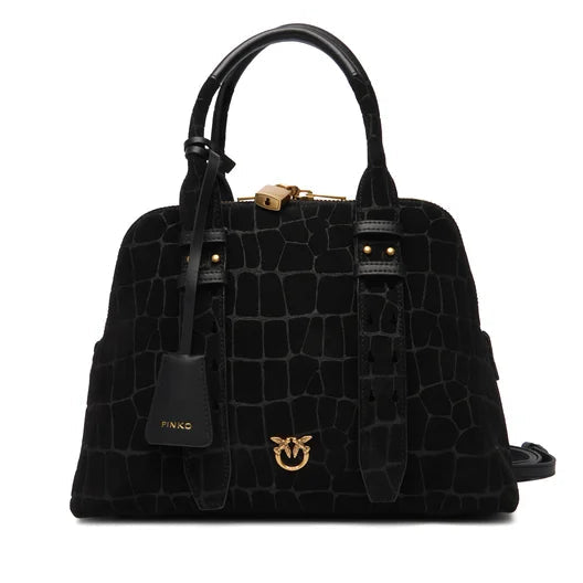 Bolso Pinko de mano pequeño Escape Bag de piel estampado cocodrilo  105906 A2YW