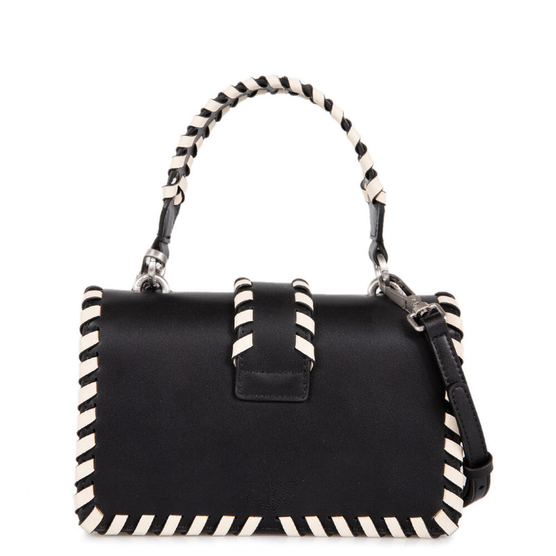 Bolso bandolera Pinko de cuero negro 100059 A2OR