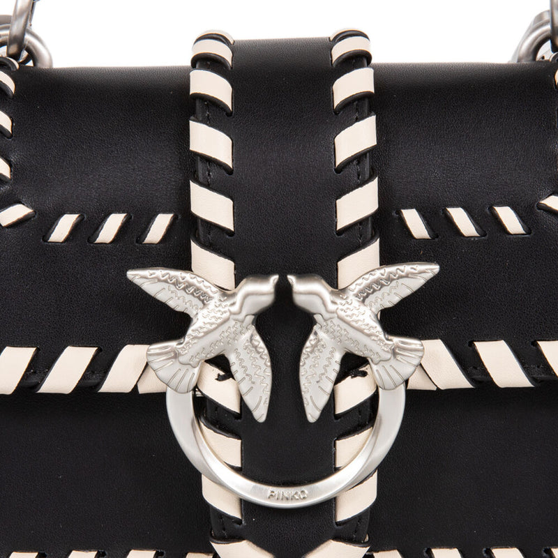 Bolso bandolera Pinko de cuero negro 100059 A2OR