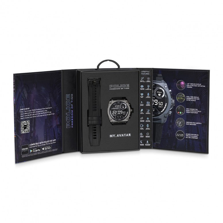 Reloj POLICE inteligente  My.Avatar Negro PEIUN0000102