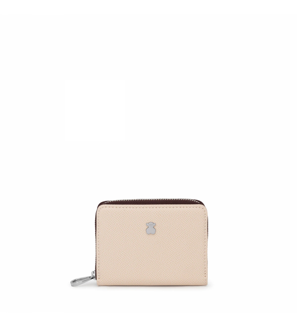 Cartera Monedero TOUS New Dubai Beige y Marrón Mediano 195930016