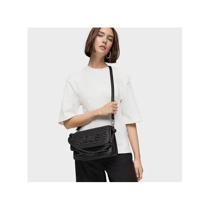 Bolso Bandolera TOUS Audree Rafia negro Mediano 2002202851
