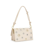 Bolso Bandolera Audree TOUS Eyelets Beige Pequeña 2002202901