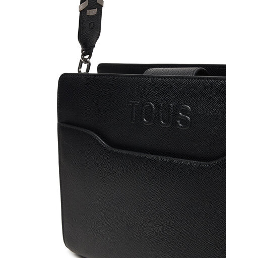 Bolso Tous Shopper mediano negro Audree Saffiano 2002286352